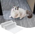 KHS 3.6FT Carpet Scratch Stopper, 2PCS Plastic Carpet Protector for Pets, Non-Slip Anti Scratch Under Door Cat Scratch Protector Mat, Easy to Cut Cat Scratch Protector Mat