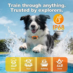 Bark Collar AI Dual-Detection, Instant Quiet Anti Bark Device 4 Training Modes, 30-Day Battery, One-Click Peace, 9-Level Sensitivity Automatic Dog Bark Collar for Large Medium Small Dogs,Orange