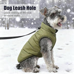 Dog Jacket Waterproof Fleece Dogs Vest Large Dog Coats for Winter Cold Weather Warm Dogs Puffer Jacket Puppy Coat Green Pet Jackets Cat Coats M