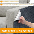 Large Cat Scratching Mat, 118"x15.8" Self-Adhesive Cat Scratch Furniture Protector, Trimmable DIY Cat Wall Climbing Carpet, Cat Couch Protector, Cat Scratching Pad Replacement (Dark Gray, 30 Nails)