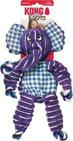 KONG Floppy Knots - Knotted Rope Dog Toy Entices Play - Tug Toy Satisfies Natural Instincts - Dog Supplies with Floppy Design & Minimal Stuffing - Elephant, for Medium/Large Dogs