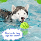 Indestructible Squeaky Dog Balls, Interactive Dog Toys for Aggressive Chewers Large Breed for Relieving Anxiety, Dog Chew Toys Balls for Aggressive Chewers, Outdoor Dog Toys Dog Water Toys