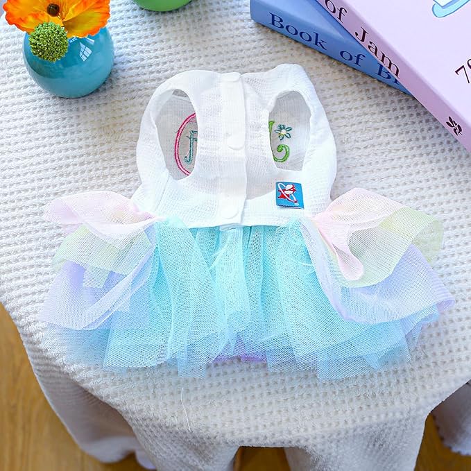 Furbabycare® Elegant Sweet Easter Puppy Dog Blingbling Princess Skirt Pet Dog Lace Cake Camisole Tutu Dress C-Easter Eggs X-Small
