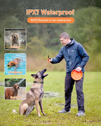 Petory Dog Training Collar with 2 Collars - 4000FT Training Collar with Remote, IPX7 Waterproof Electric Dog Collar with 4 Training Modes,Rechargeable e Collar for 15-120lbs Medium Large Dogs