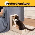 Cat Scratcher Box with 4 Scratching Pads&2 Separate Cardboard Boxes,2-in-1 Cardboard Cat Scratch for Multiple Kitten Interactive Play,Gradient(Ball & Fish Catnip Toy Included)