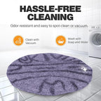Cat Bed Mat Natural Merino Wool Cozy Large Carpet Pad for Pet Cats Kitty Small Dog House Warm Organic Sheep Wool Scratch Floor Mats Rug Bedding (Gray Tiger, X-Large)