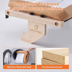 Solid Wood Cat Window Perch for Large Breeds – 40lbs Heavy Duty Cat Window Hammock, Comfortable Orthopedic Feline Bed with Easy Screw-in Assembly, Modern Pet Furniture, Bonus Toy Included