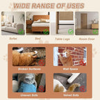 Door Protector from Dog Scratching, 197"x12" Anti Cat Scratch Furniture Protector, Single-Sided Sticky Thicken Vinyl Couch Protector from Cat Claws for Furniture Sofa Door Walls (30 Pins)