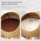 Modern Design Cat Tree Tower, Hand Woven Comfortable Cat Nests with Natural Sisal Staircase and Scratch Toys, This Apartment is Suitable for Large Breed Indoor Multiple Play with