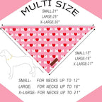 Realeaf Mothers Day Dog Bandanas 2 Pack, Reversible I Love My Mom Pet Scarf for Boy and Girl, Premium Durable Fabric, Valentines Day Bandana for Small Medium Large and Extra Large Dogs (X-Large)