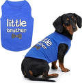 Parisian Pet Dog Shirt – 100% Cotton Shirts for Large Dogs – Blue Sleeveless Pet Clothes – Lightweight and Breathable Dog Apparel – Boy Little Brother Dogs Clothes - Stretchy Pet T Shirts