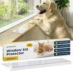 PROTECTO Window Sill Protector from Dogs - 29.5 x 5.1 Clear Window Guards from Cats Scratching, Chewing & Clawing | Keep Your Sills Smooth & Paws Safe | Ultra Strong Window Sill Cover Protection