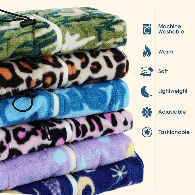 ROZKITCH Large Dog Pajamas Soft Fleece Pullover Pajamas, Pet Windproof Warm Cold Weather Jacket Vest with Reflective Zipper, Jumpsuit Apparel Outfit Clothes for Large Dog Zebra XL