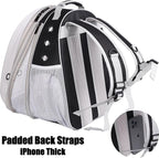 Front Expandable Large Cat Backpack Carrier, Fit up to 20 lbs, Space Capsule Bubble Window Pet Carrier Backpack for Large Fat Cat and Small Puppy