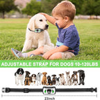 Dog Training Collar with 4 Training Modes - Dog Bark Collar with Mini Remote - Dog Shock Collar for Indoor & Outdoor, Shock Collar for Large Dog Medium Dog & Small Dog (10~120 lbs)