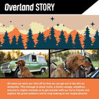 Wolfgang Heavy Duty Martingale Dog Collar with Quick Release Nylon Buckle for Walking & Training, Overland Print, Large