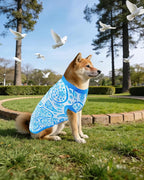 PET SHOW 4 Pack Summer Dog Shirts for Medium Dogs Boy UPF 50+ UV Sun Protection Cooling Clothes Tank Top Shark Puppy T-Shirts Pet Holiday Party Sleeveless Vest Blue(Large)