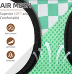 PUPTECK Soft Mesh Dog Harness and Leash Set Pet Puppy Cat Comfort Padded Vest No Pull Harnesses, Checkered Green&White, S