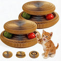 2-Pack Kitty Curls Cat Scratcher, Magic Organ Cat Toy with Catnip Ball for Indoor Cats – Foldable and Durable Honeycomb Design, Interactive Twisty Paws Cat Toy for Endless Play, Chase & Scratch