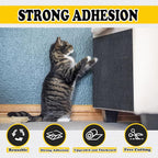 Cat Scratching Pad, Cat Scratch Couch Furniture Protector for Couch, Wall & Tree, DIY Anti-Scratch Cover for Claws Scratching Indoor,Light Gray