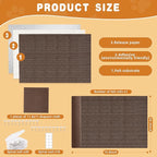 2pack Cat Scratch Couch Furniture and Wall Protector | Adhesive Cat Scratch Pad for Covering Cat Tower, DIY Climbing Cat Scratcher Couch Protector from Cat Claws Scratching (Brown)