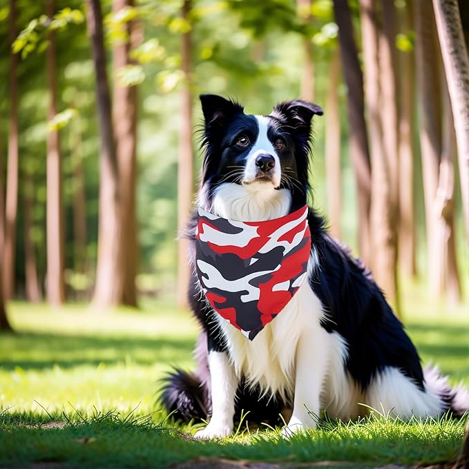 10PCS Dog Bandanas Camouflage Camo Military for Large Extral Large XL XXL Breed Dog Pink Purple Yellow Blue Kerchief Triangle Bibs Head Scarves for Boys and Girls Grooming Costume