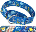 Wide 1.5 Inch Martingale Dog Collar - No Pull & Escape Proof Training Collar for Large Dogs, Adjustable Thick Slip Collar（Elephant XL）