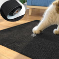 ReWallpaper 24inx6.5ft Cat Scratch Pad Peel and Stick Durable Black Cat Scratching Mat Anti Scratch Indoor Furniture Guard for Sofa Wall Corner Door Tree Post Covering Self Adhesive Strong Grip Carpet