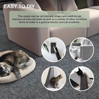 Cat Scratch Couch Furniture Protector, Adhesive Cat Scratch Pad Deterrent for Furniture, DIY Climbing Cat Scratcher Couch Protector from Cat Claws Scratching for Indoor (Brown,78.7x15.8In)