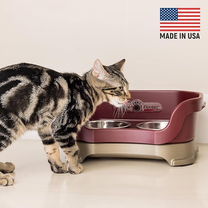 Neater Pet Brands Feeder Deluxe for Cats - Cranberry (200)