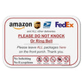 Leave Package Sign - Do Not Knock or Ring Bell (Do Not Knock or Ring Bell)