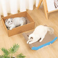 Cat Scratcher Bed Cardboard & 16.9 inches Large Cat Scratching Box with Corrugated Cat Scratch Pad for Indoor Cats，Furniture Protector