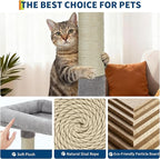 Plush Cat Tree Multi-Level Cat Tower with Scratching Posts for Indoor Cats