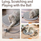 Celery Pets, Dual Scratching Pad for Cats, Celery Pets Cat Scratcher Mat, Natural Cotton Rope Cat Scratching Mat, Scratching Pads for Indoor Cats (Green,20in)