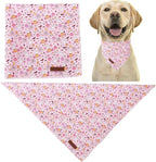 Halloween Pumpkin Dog Bandana, Halloween Triangle Bid Scarf with Pumpkin,Ghost,Bat Pattern, Cotton Pet Kerchief for Girl Boy Dogs or Cats, Cute Puppy Bandana Fancy for Dogs