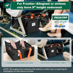 17x13x8 Frontier Allegiant Breeze Airlines Approved top Expandable pet Carrier for Extra-Small Dog/Small cat,Weight up to 5 lbs,Length Shorter Than 16''