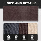 78.7"X15.8" Self-Adhesive Cat Scratching Mat - Durable Couch Protector from Cat Claws, DIY Furniture Protector from Cats Scratching, Sticky cat Scratch wall mat- No Residue, Safe for Cats (Brown)
