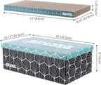 CSR1009A Naomi 17" Modern Cardboard Reversible Cat Scratcher Pad in Box with Catnip, Multi-Colored (5-Pack)