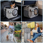 OWNPETS Pet Sling Carrier, Pet Airline Carrier Travel Bag, Fit 10~13lb Small Dogs, Comfortable, Adjustable, Perfect for Airline, Travelling, Daily Walk, Outdoor Activity and Weekend Adventure
