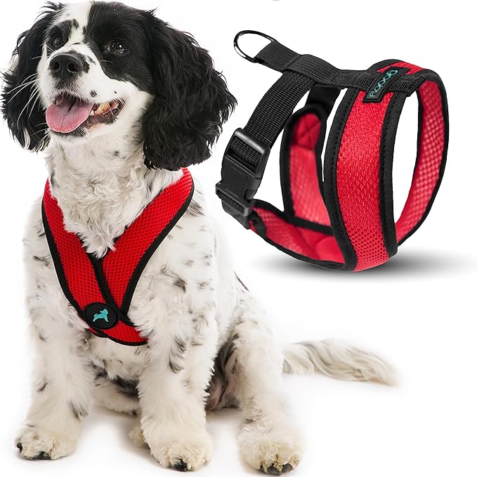 Gooby Comfort X Harness, Red, Small Chest (11.75-15.5")