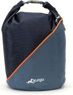 Kurgo Kibble Carrier - Portable Kibble Carrier - Compact Travel Storage - Dog Food Dry Bag - Camping Dog Storage - 5 lb Capacity - Navy
