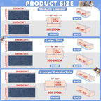 Cat Scratch Furniture Protector - Anti-Slip, Waterproof Sofa Cover to Keep Cats Off, Pet-Friendly Couch Protectors for 3 Cushion Couch, Anti-Scratch Couch Cover for Pets and Kids 118"X91"Navy Blue