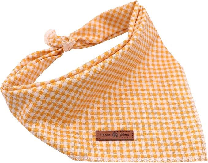 Lionet Paws Dog Bandana for Small Medium Large Dogs, Cat Dogs Kerchief Triangle Bibs Scarf for Girl or Boy