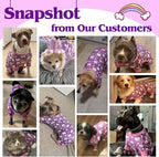 KYEESE Dog Pajamas Soft Dogs Clothes Pet Coat Velvet Dog Pajamas Small Sized Dogs Comfy Doggie Jammies Onesie Stretchy Doggie Pjs Pet Costume with Unicorn Pattern, Small