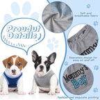 Sadnyy 6 Pack Winter Dog Shirt Boy Pet Clothes Doggy Tee Tank Top Kitten Shirts with Letters for Small Medium Dogs Cats Soft Cozy Chihuahua Vest Apparel for Dog Cat Puppy (Medium)