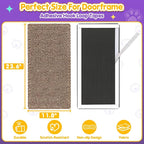Wall Cat Scratcher for Indoor Cats,23.6x11.8”Corner Cat Scratcher,Cat Scratch Pad Furniture Protector for Door & Wall,Couch, Durable Cat Scratching Board Easy Mount(Deep Brown, 23.6”x11.8”)