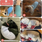KYEESE 2Pack Dog Shirt, Lightweight Sun Protection Sleeveless Dog T Shirts for Small Medium Dogs, Breathable Pet Reflective Tank Top Summer Dogs Clothes for Outdoor Walking, Coral Red+Grey, XL