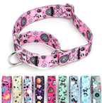 Martingale Dog Collars - Flower Multicolor Cute Patterns, Adjustable Nylon Training Dog Collar Suitable for Boy and Girl Dogs Medium Large Dogs (2, L)