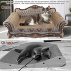 Sofa Shaped Scratching Couch,Thick Scratching Cardboard, Lounge Bed for Indoor Rest&Play, Sofa Scratcher Pad (23 "L X 12.2" W X 10.6 "H)