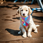10pcs Dog Bandanas Patchwork for Medium Breed Dog Kerchief Triangle Bibs Scarves Pink Blue Yellow Girl Boy Grooming Costume